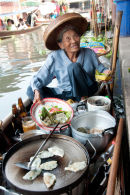 Floating market food vendor
